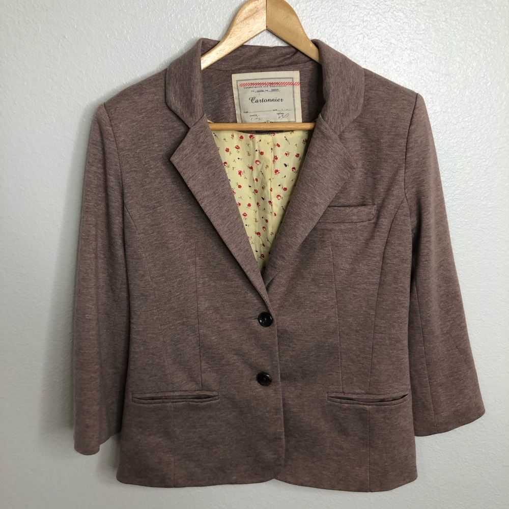Anthropologie Cartonnier Knit Blazer Size Small